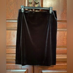 Calvin Klein Velvet Pencil Skirt